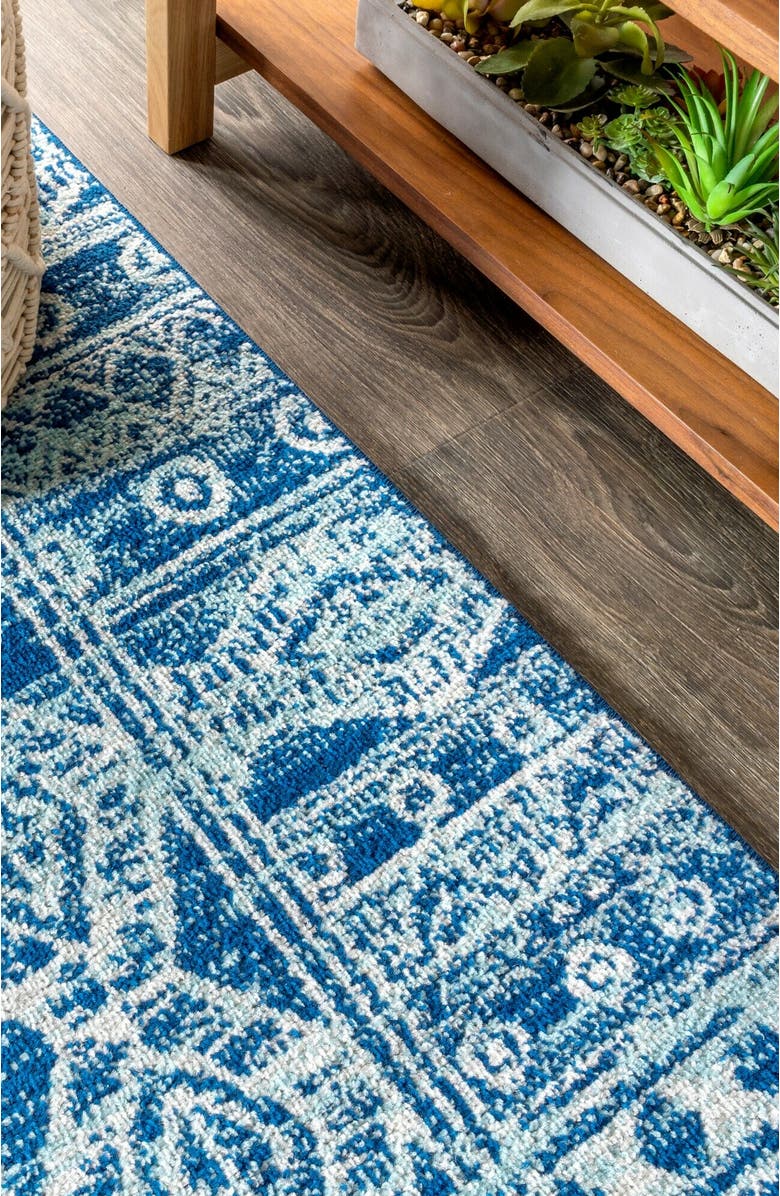 JONATHAN Y Modern Persian Boho Vintage  Area Rug, Alternate, color, Blue/Gray