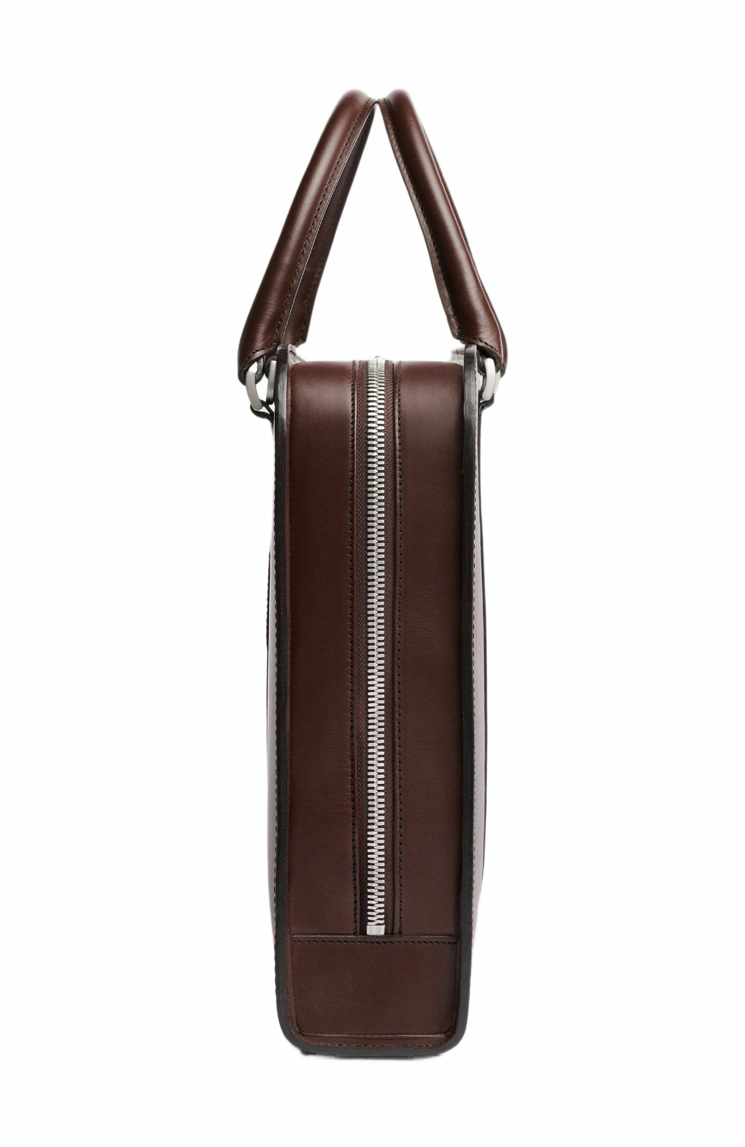 Palissy Briefcase, Alternate, color, Chocolate