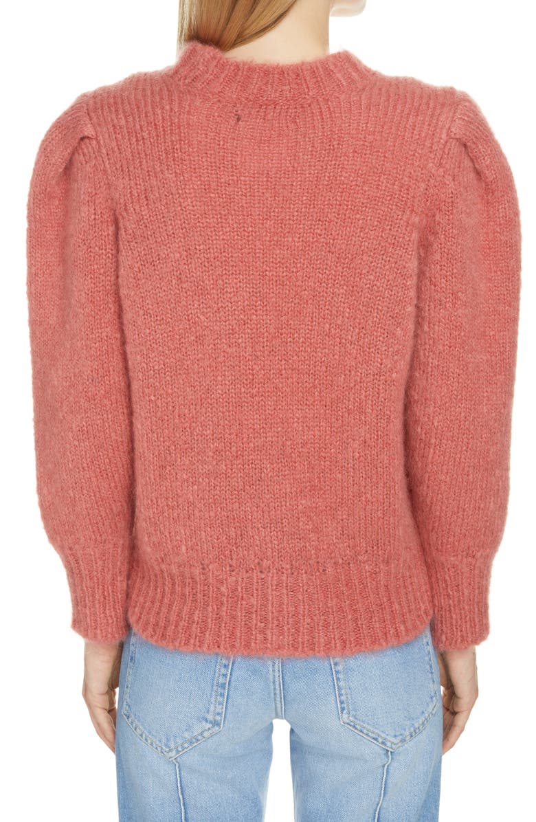 Isabel Marant Emma Puff Sleeve Mohair Blend Sweater, Alternate, color,