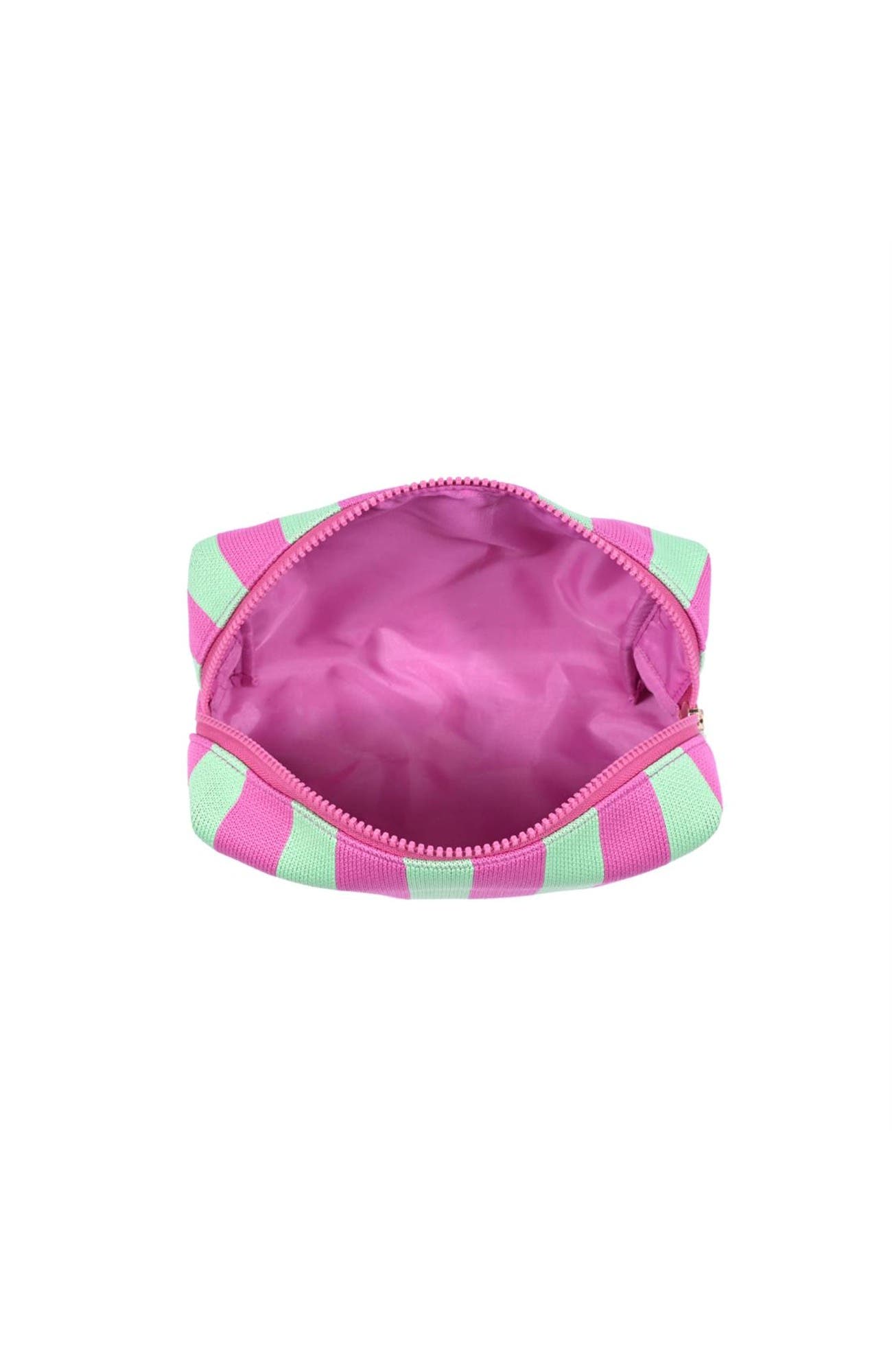 Essential Stripe Cosmetic & Travel Organizer Pouch, Alternate, color, Mint Pink