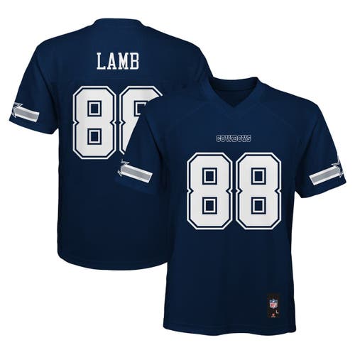 Outerstuff Kids'  Youth Ceedee Lamb Navy Dallas Cowboys Replica Player Jersey