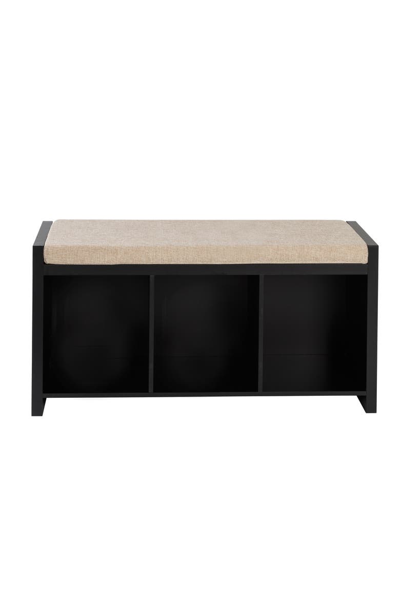HONEY-CAN-DO 3-Cube Storage Bench, Main, color,