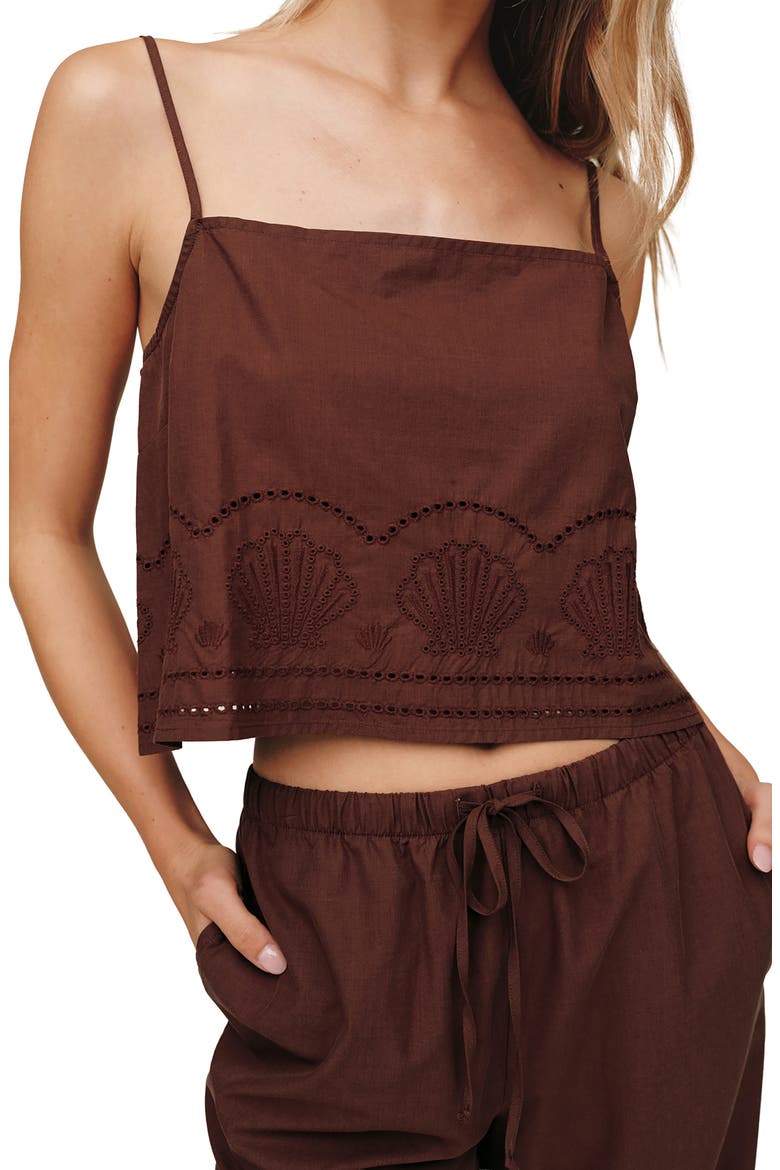 Button Back Camisole, Main, color, SEA GLASS BROWN