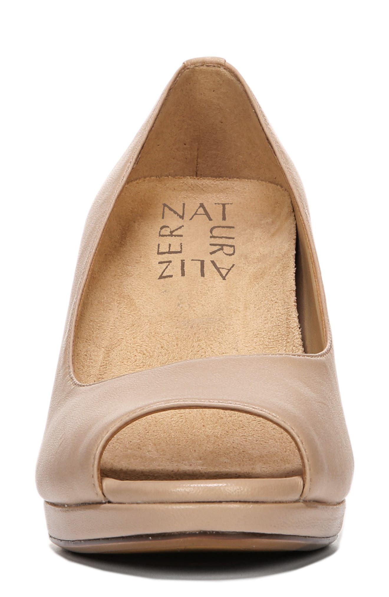 Naturalizer Olivia Peep Toe Wedge, Alternate, color, 