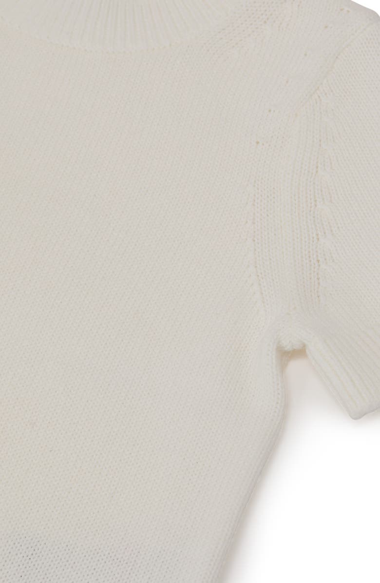 Reiss Kids' Rhea Short Sleeve Sweater, Alternate, color, Ivory