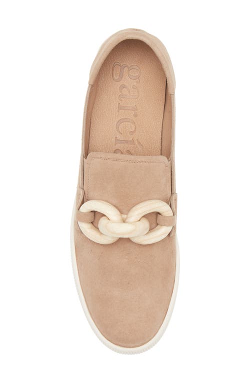 Pedro Garcia Pastora Loafer In Beige Plush Suede