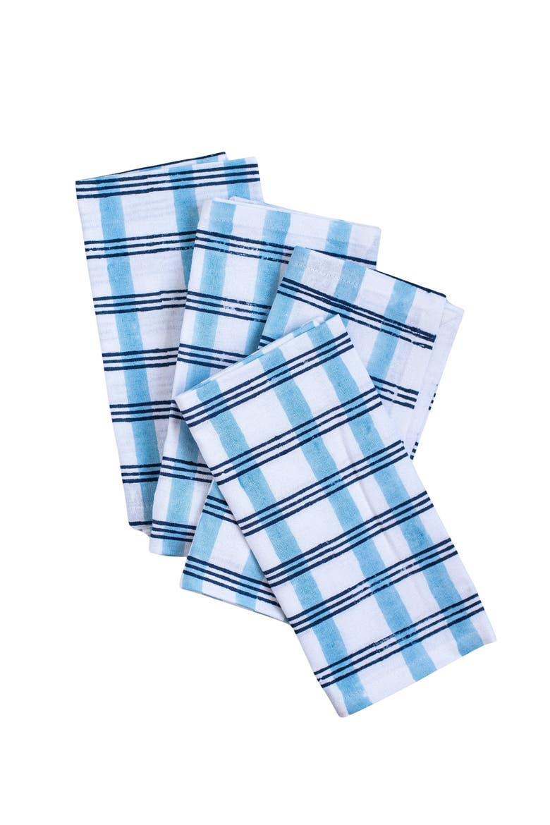 Plaid Napkins - Set of 4, Main, color, Navy & Uniform Blue