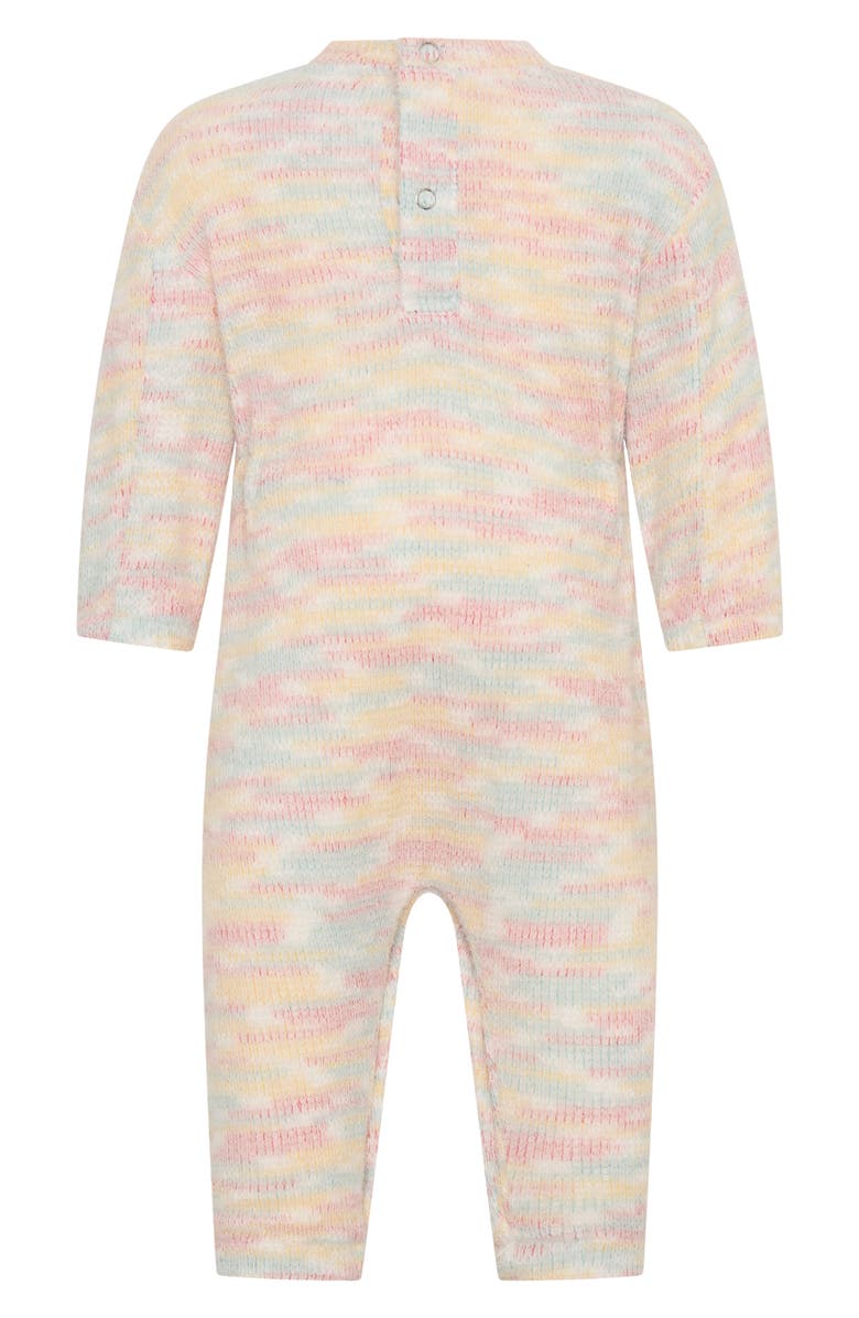 TINY TRIBE Stripe Sweater Romper, Alternate, color, Pink Multi