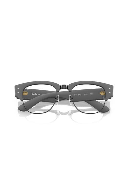 Ray Ban Ray-ban 52mm Square Optical Glasses In Black