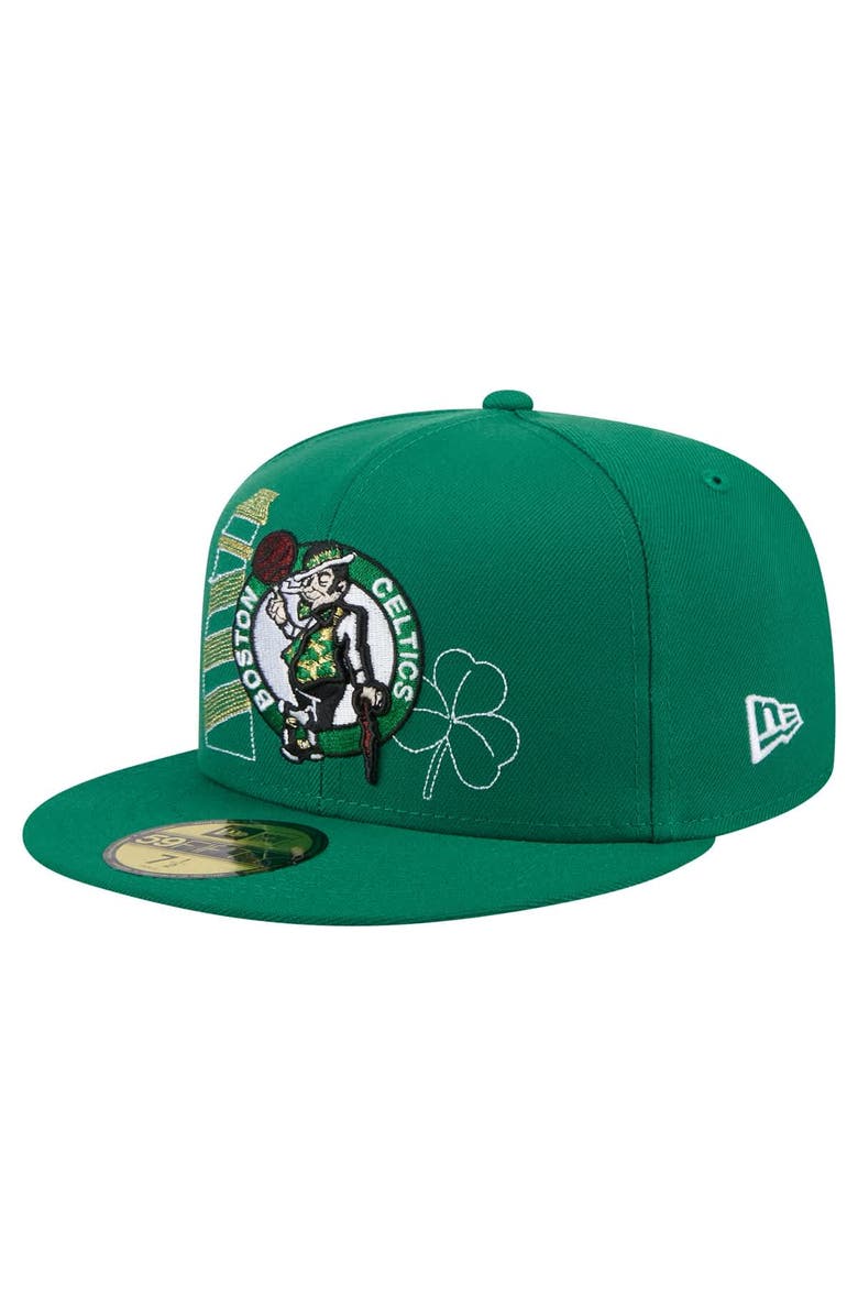 New Era Men's New Era Kelly Green Boston Celtics State Stitch 59FIFTY Fitted Hat, Alternate, color, Kelly Green