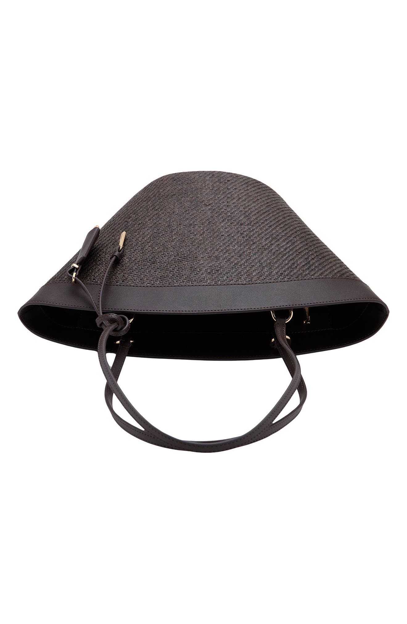 MANGO Natural Fiber Bag, Alternate, color, Chocolate
