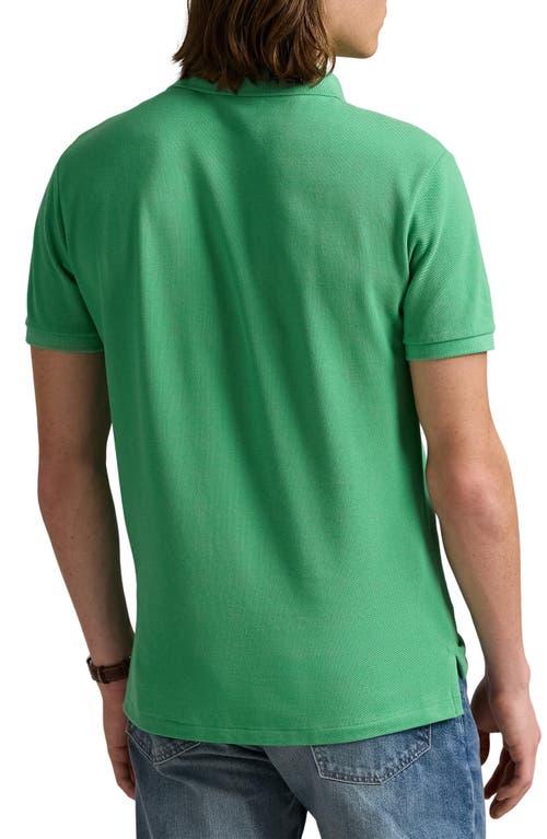 Polo Ralph Lauren The Iconic Solid Green Cotton Piqué Polo