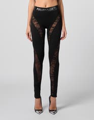 PHILIPP PLEIN Multicutting Leggings Lace Women
