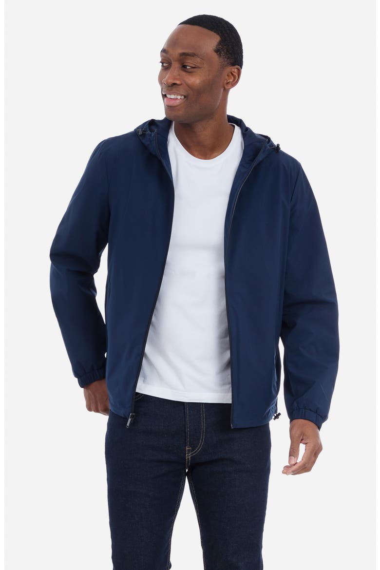 Chari Hooded Rain Jacket, Alternate, color, MIDNIGHT B