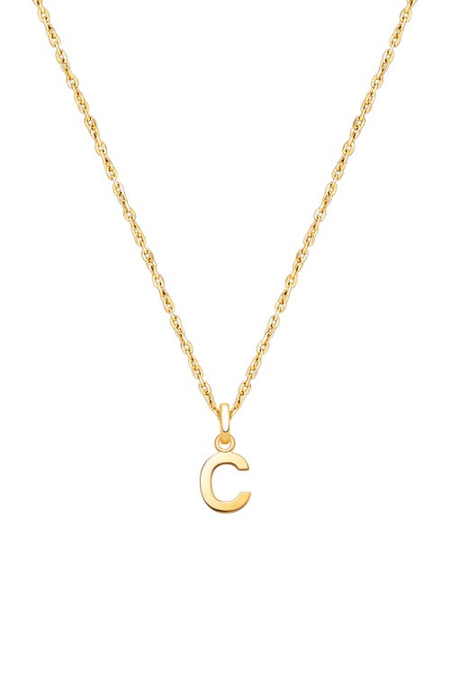 Tiny Blessings 14k Gold Modern Initial 12-14" Necklace In Gold