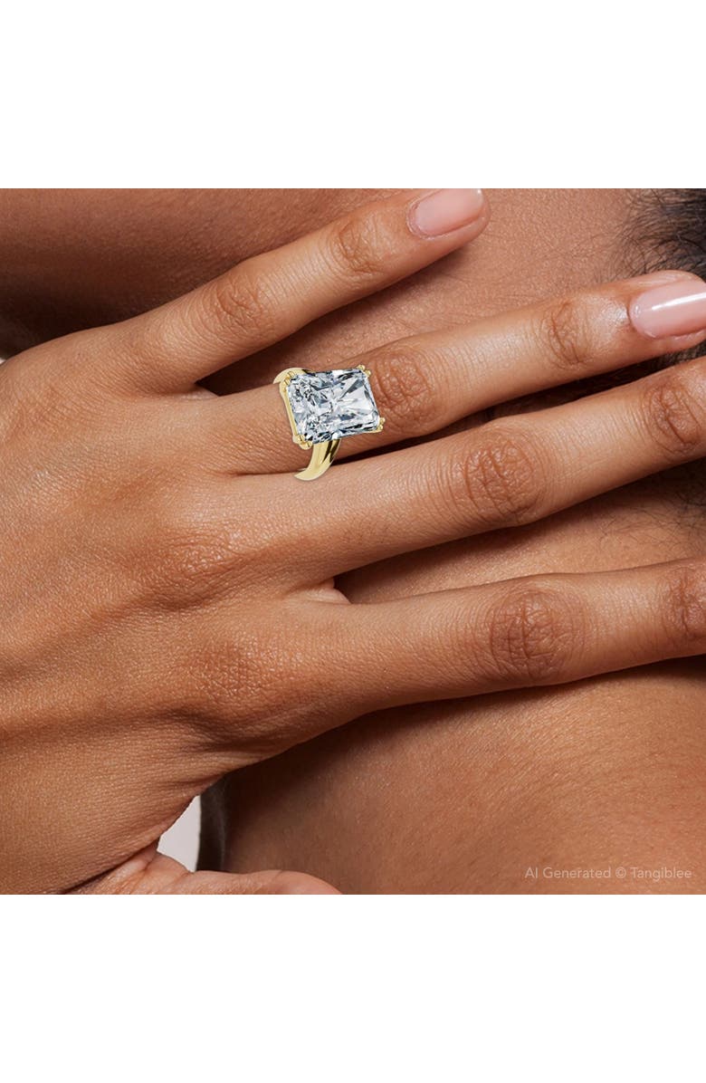 Bliss Diamond Certified 11Ct Radiant Cut Diamond Engagement Ring 14k Gold Lab Grown, Alternate, color,