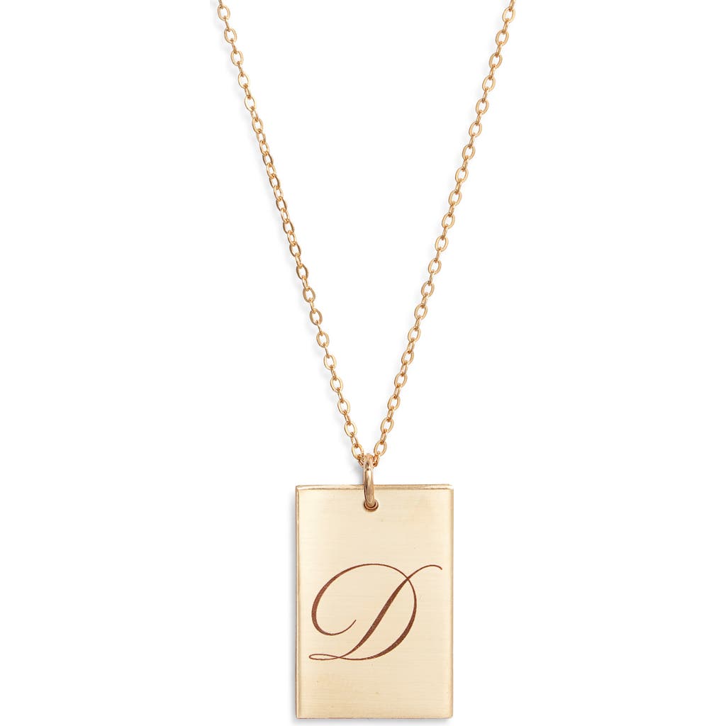 Set & Stones Stella Initial Pendant Necklace In Gold/d