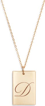 Set & Stones Stella Initial Pendant Necklace