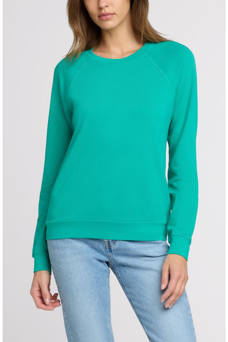 The Raglan Sweatshirt, Main, color, Peacock