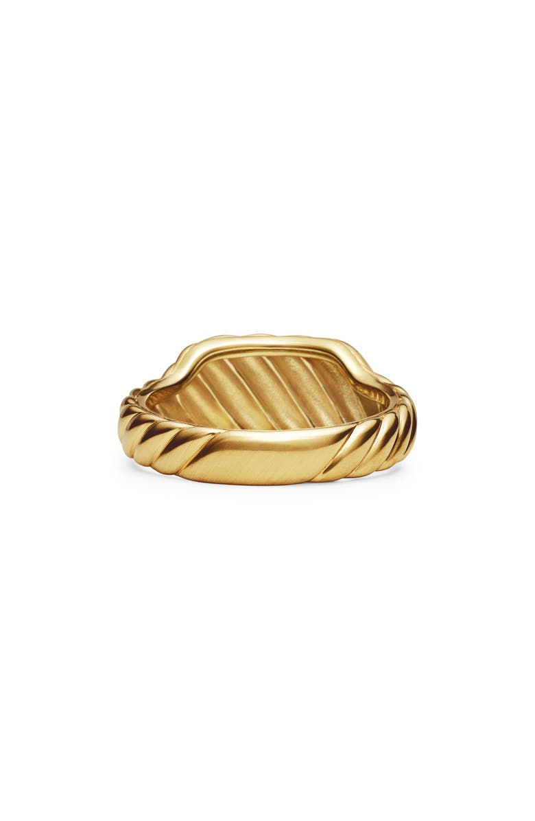 David Yurman Sculpted Cable Contour Ring in 18K Yellow Gold, Alternate, color, 