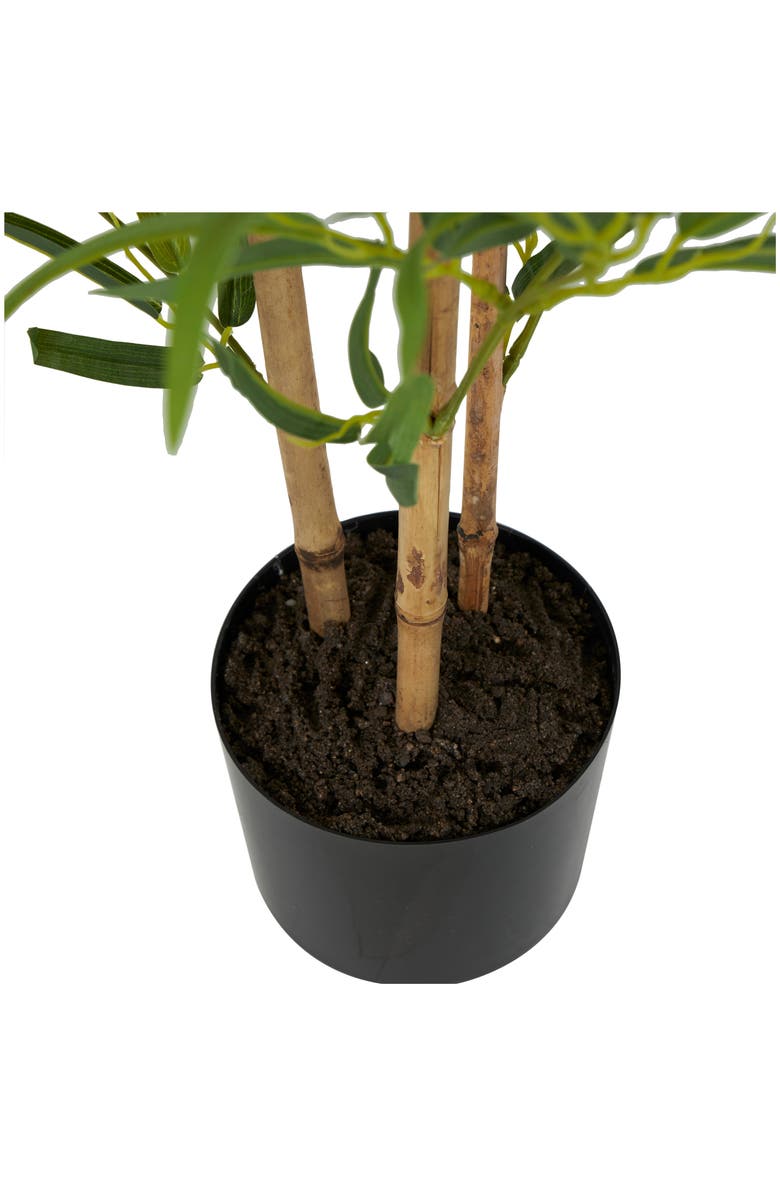 GINGER BIRCH STUDIO Green Faux Foliage Artificial Bamboo Tree in Pot, Alternate, color, 