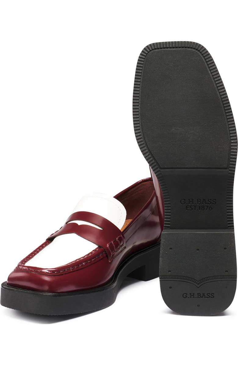 G.H.BASS Bowery Square Toe Penny Loafer, Alternate, color,