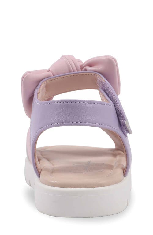 Shop Jessica Simpson Kids' Tia Cross Bow Ankle Strap Sandal In Pink Multi