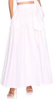 Susana Monaco Cotton Poplin Maxi Skirt