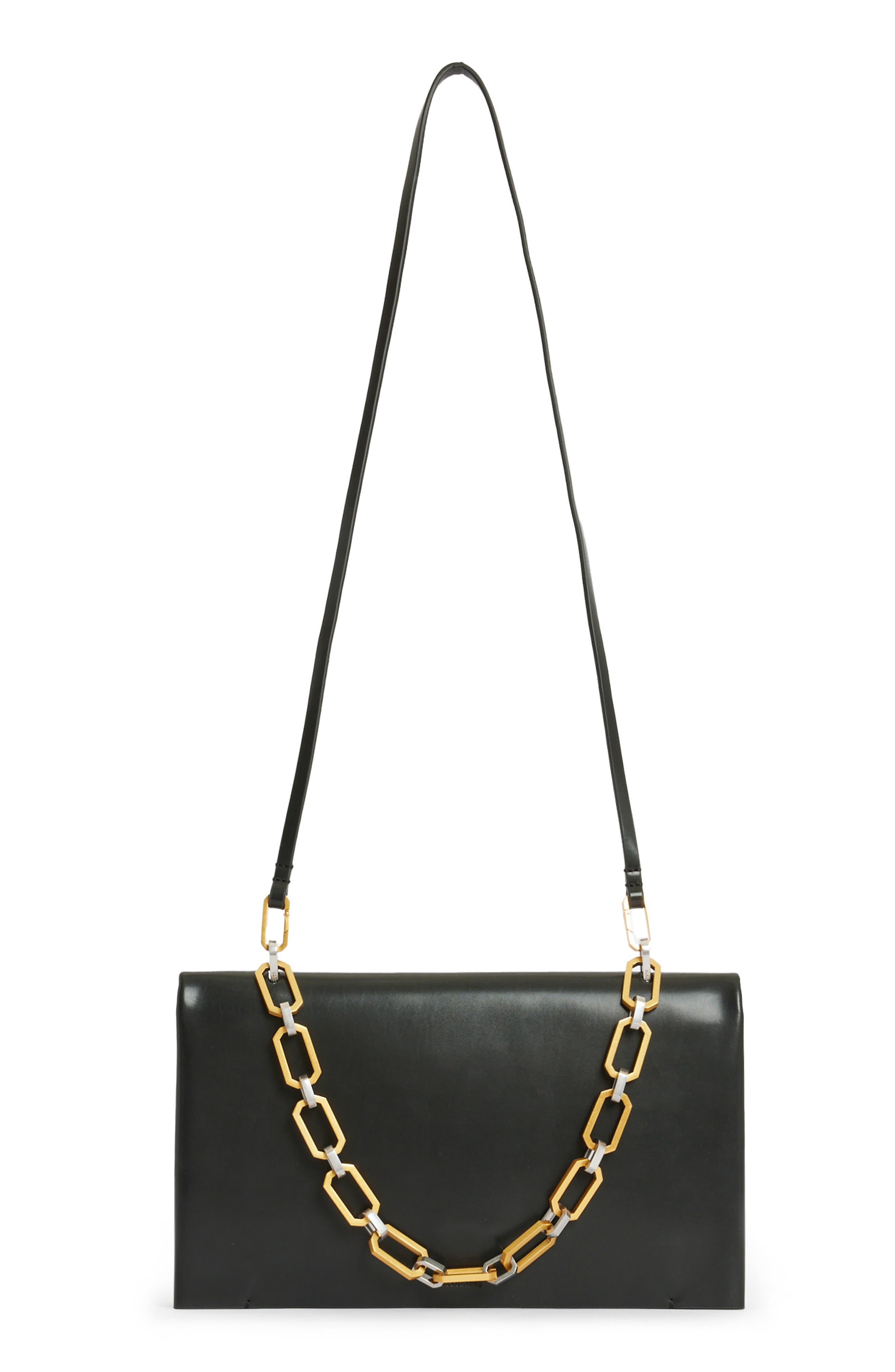AllSaints Akira Convertible Clutch, Alternate, color, 