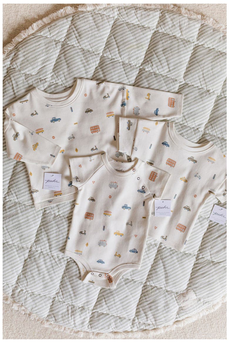 Rush Hour Organic Cotton Bodysuit, Alternate, color, IVORY