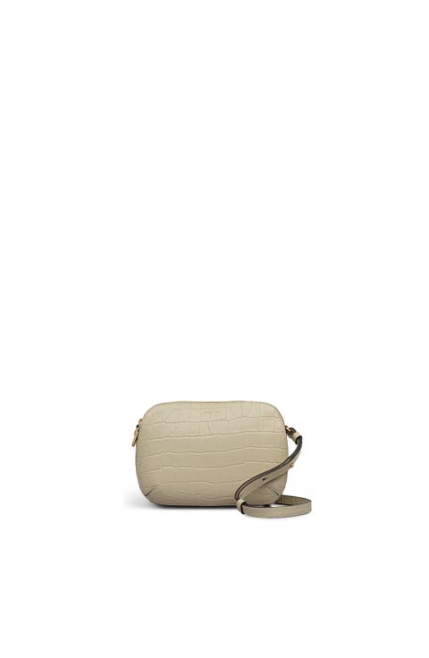 Dukes Place - Faux Croc Medium Ziptop Crossbody Bag