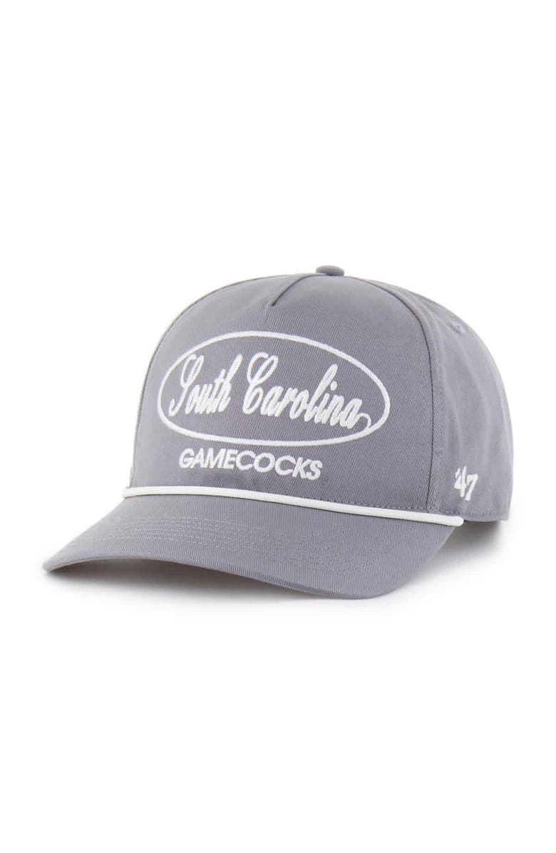 '47 Men's '47 Gray South Carolina Gamecocks Contemporary Basics Foundational Rope Hitch Adjustable Hat, Alternate, color, Gray