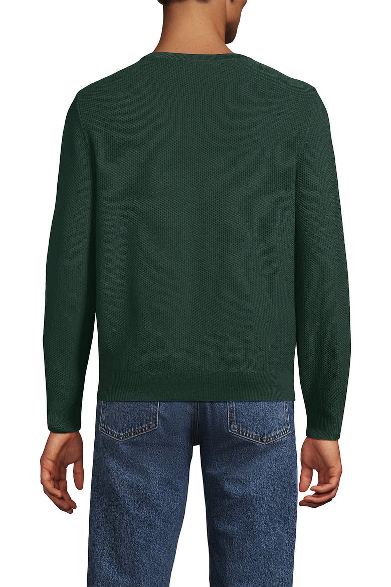 Long Sleeve Washable Merino Wool V Neck Sweater, Alternate, color, Dark Evergreen