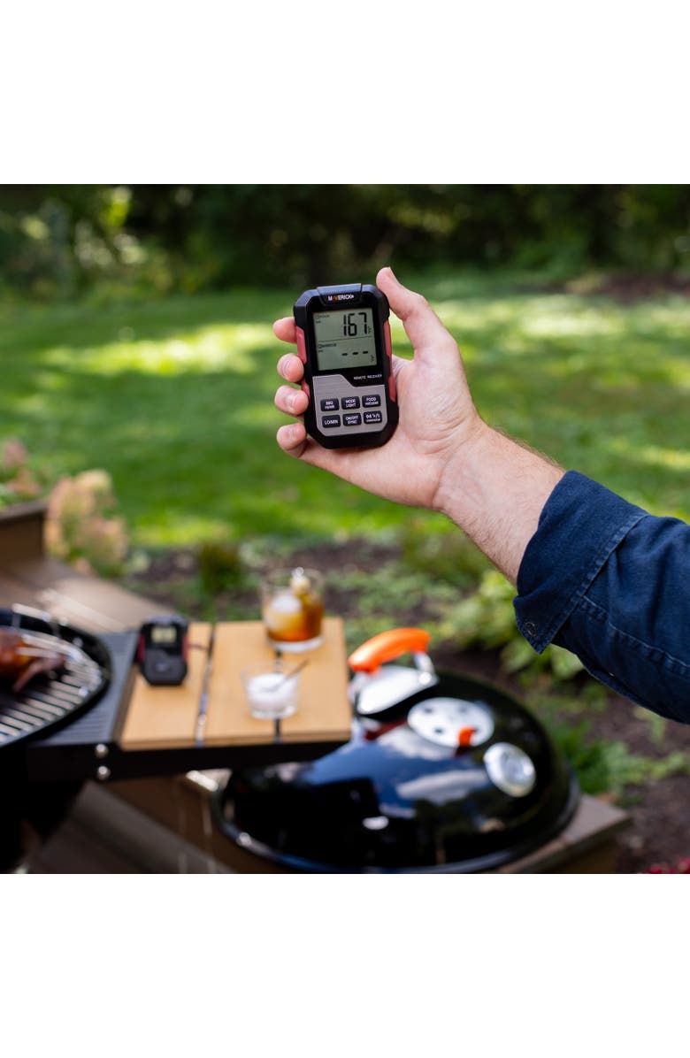 Maverick Extended Range Professional Wireless Thermometer and Timer, Dual Probe, Alternate, color, Black/Red