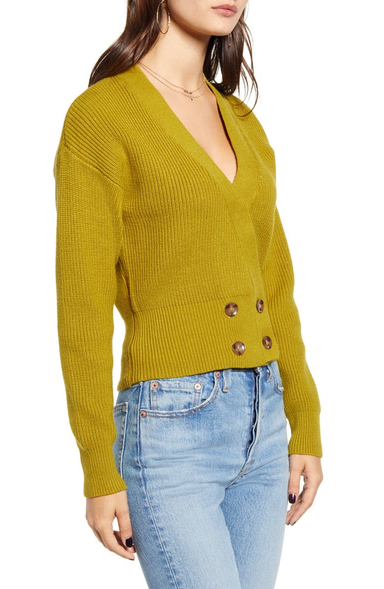 J.O.A. Double Breasted Cardigan, Alternate, color, 