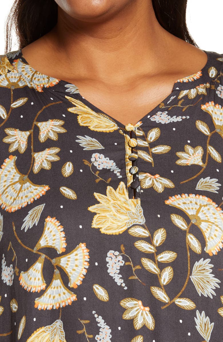 Refinery29 Pajama Shirt Dress, Alternate, color, 