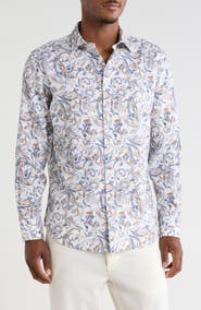 Bugatchi Woven Button Up Shirt