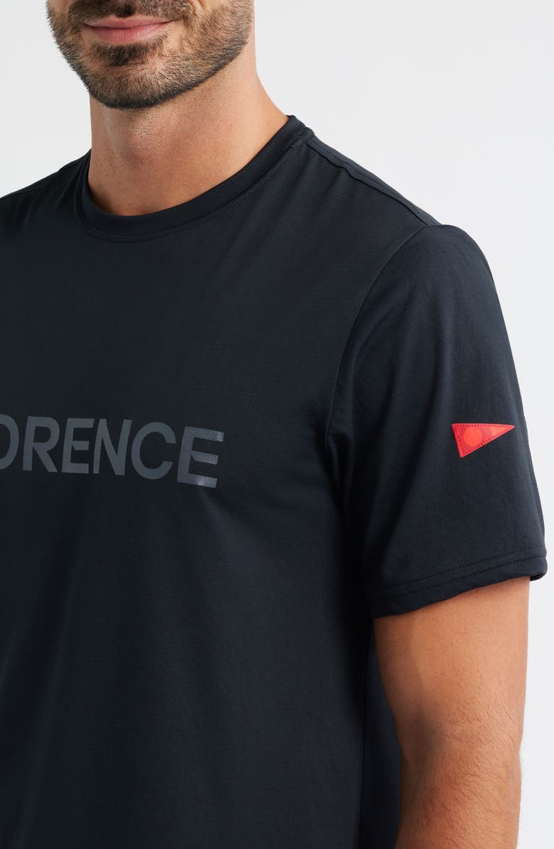 Florence Airtex Logo Performance T-Shirt, Alternate, color, Black