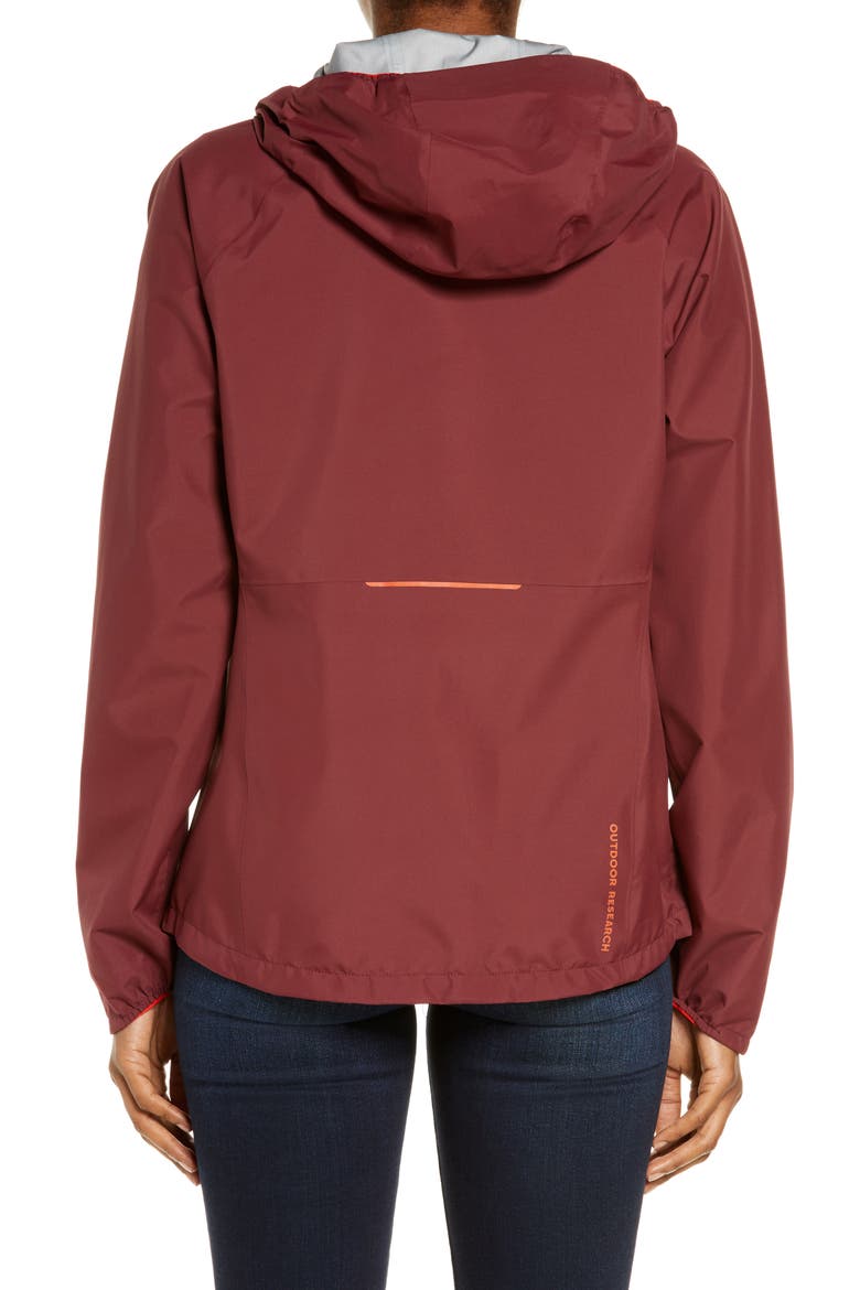 Motive Ascent Shell Waterproof Women's Jacket, Alternate, color, BURGUNDY