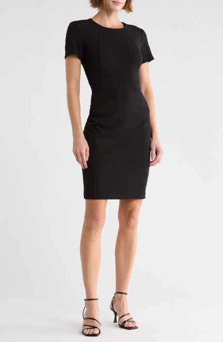 Short Sleeve Sheath Dress