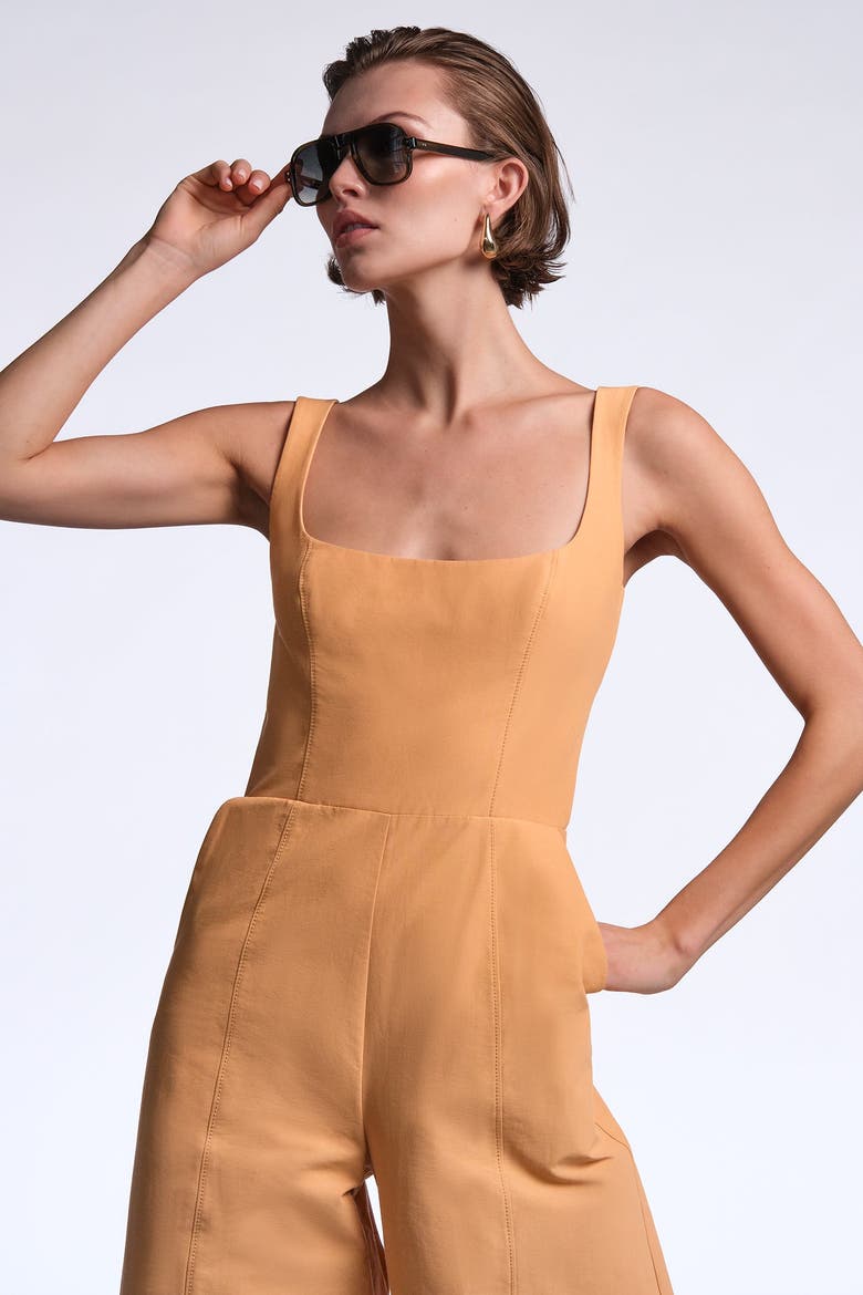 Kay Jumpsuit, Alternate, color, Carmel