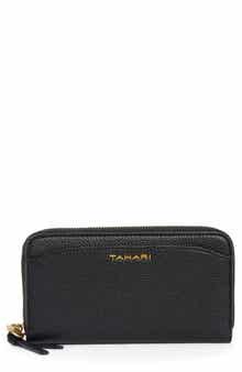 Barclay Faux Leather Zip Around Continental Wallet