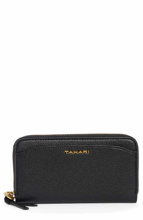 Barclay Faux Leather Zip Around Continental Wallet