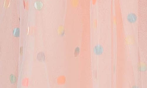 Popatu Kids' Polka Dot Tiered Dress In Pink