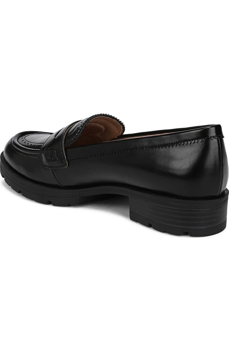 LifeStride London 3 Platform Penny Loafer, Alternate, color, Black