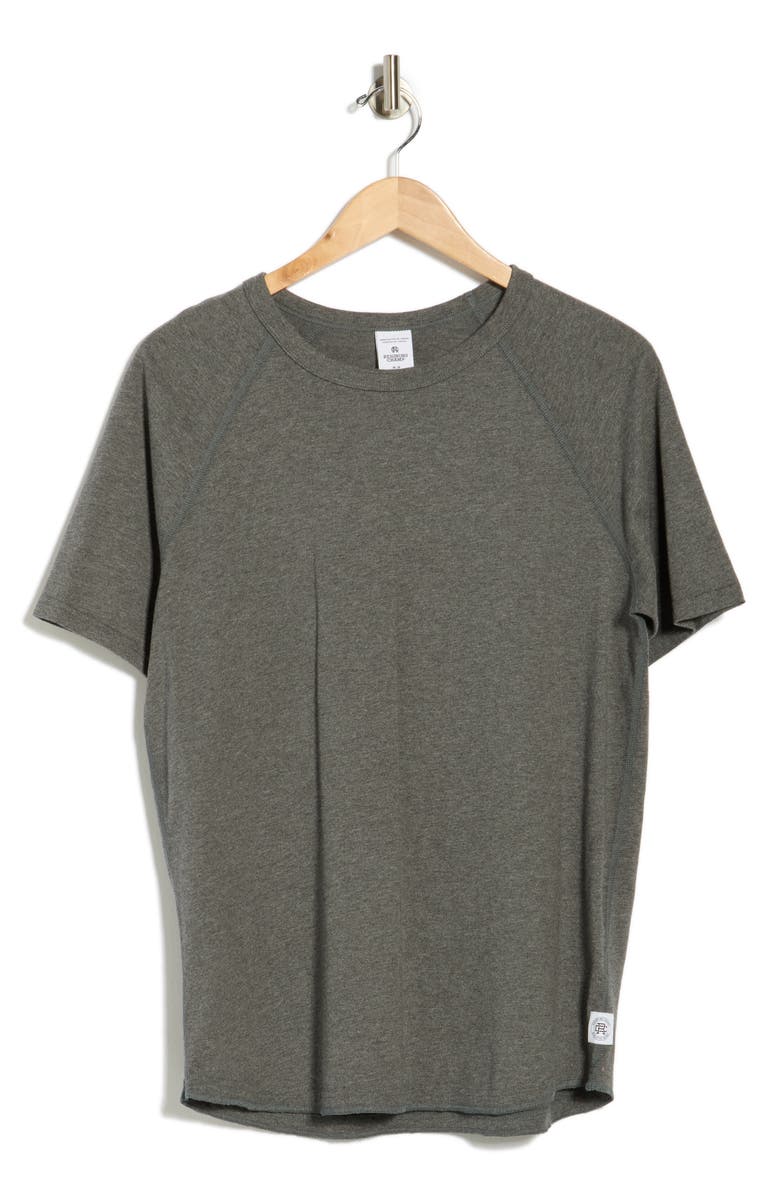 Reigning Champ Lightweight Jersey Raglan T-Shirt, Alternate, color, Heather Carbon