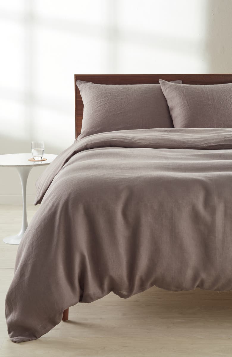 Nordstrom Linen Duvet Cover & Shams Set, Alternate, color,