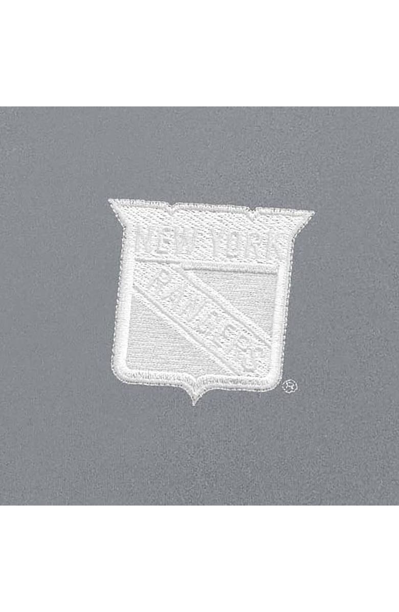 ANTIGUA Men's Antigua  Gray New York Rangers White Logo Objection Full-Zip Jacket, Alternate, color, 