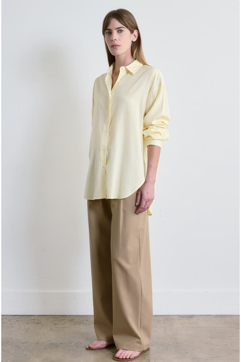 Oversized Shirt, Alternate, color, Yellow Stripe