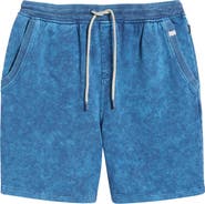 Stone Rose Acid Wash Fleece Shorts
